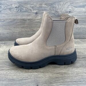 Keen Seattle Romeo Work Boots Womens 10.5 Tan Good Aluminum Toe Chelsea EH